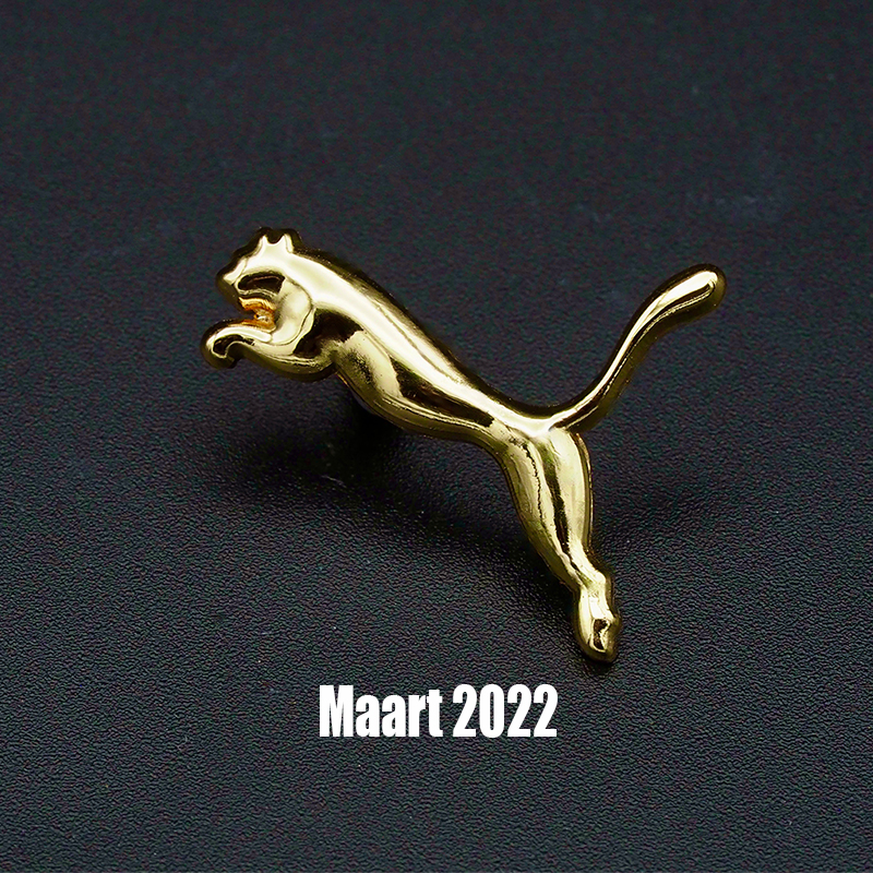 Puma Logo - Koper 3-D Reliëf Speld in goud verguldsel - Pins Passion