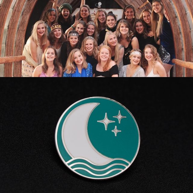 Studenten Vereniging Luna, Ronde Pin met maan