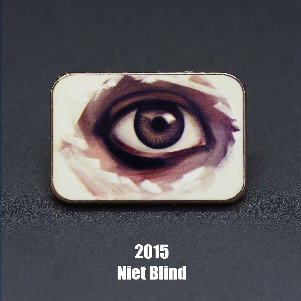 Pin's Passion-Pins van het jaar-2015-Niet Blind-pinspassion.nl