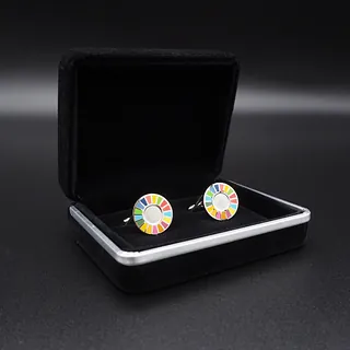 Pin's Passion-Velours-gift-box-Deluxe-Zwart-Manchetknopen