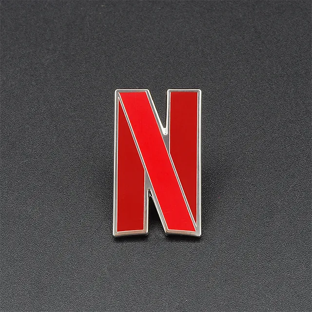 Netflix N Logo, Rood geëmailleerde speldje