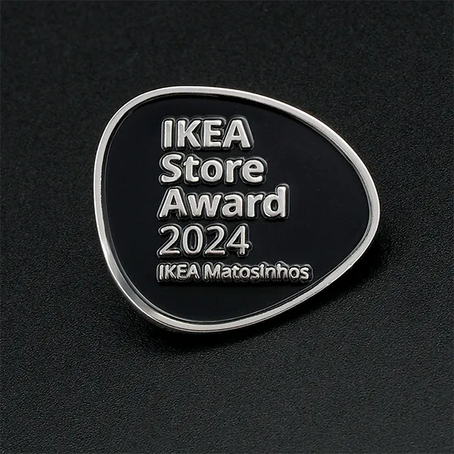 IKEA Store Award Pins, Zwart zilver verguldsel