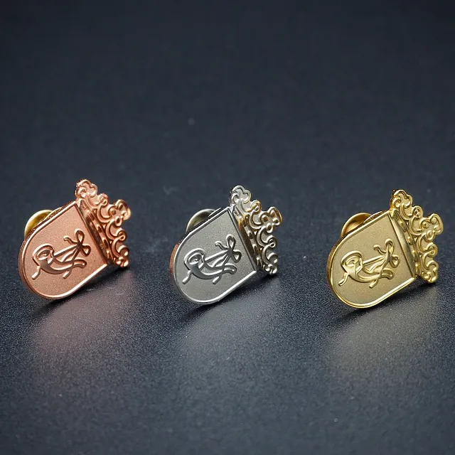 IJshoorn Pins 3 kleuren verguldsel - Logo Speld - Jubileum Pins