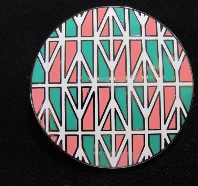 Speciale pins opdracht rond, grafische print