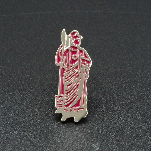 Minerva, IJzer Koud Gestempelde Pins in Outline