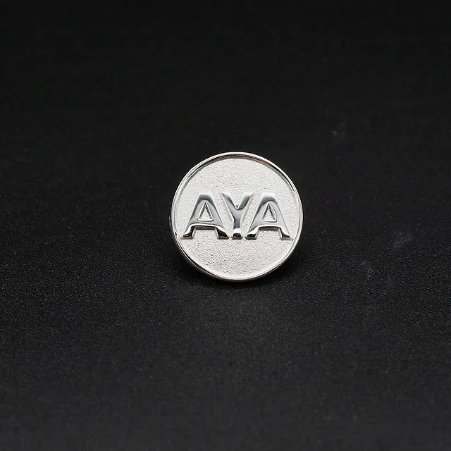 Speld AYA - Koper 3-D Deluxe Pins - Platinum verguldsel