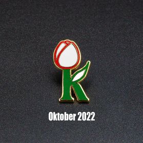 Pins Logo Keukenhof, K met tulp Speld