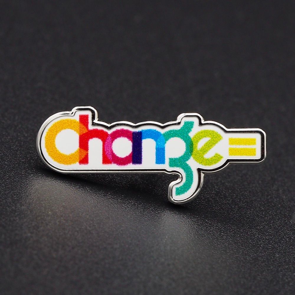 Pin's Passion-Change=-Outline-Koper-Warm-Geëmailleerde-Pins-CMYK-Print