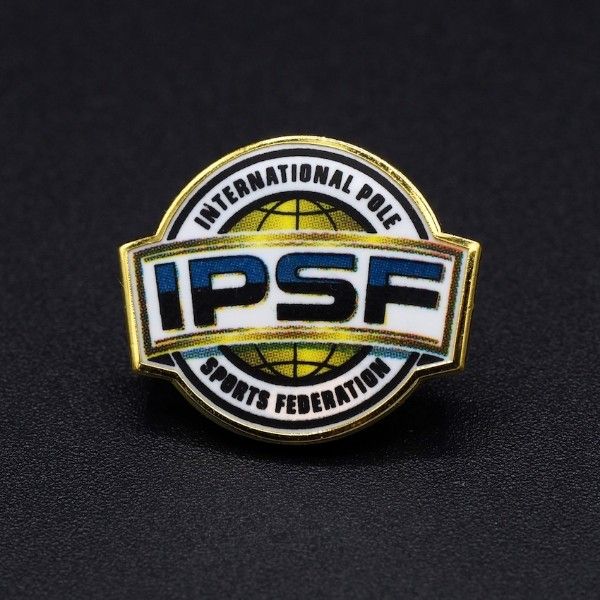 Pin's Passion-IPSF-Rond-Koper-Warm-Geëmailleerde-Pins-CMYK-Print