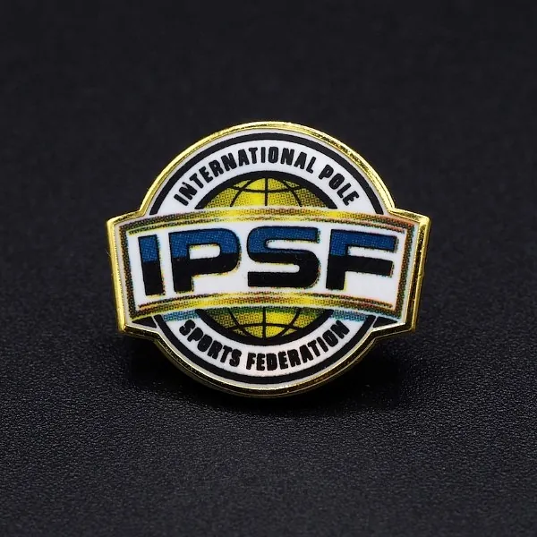 Pin's Passion-IPSF-Rond-Koper-Warm-Geëmailleerde-Pins-CMYK-Print