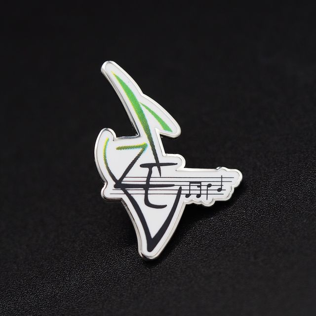 ZEV, Pins in outline, Logo met Notenbalk