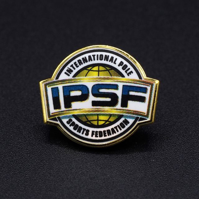 Verenigingen IPSF Pins met Cmyk-print Logo
