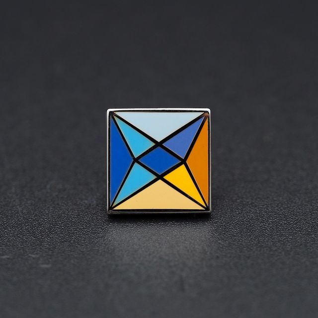 Pin's Passion-Vormen-Pins-Vierkant