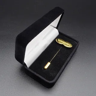 Pin's Passion-Velours-gift-box-Deluxe-Zwart-Reversspeld