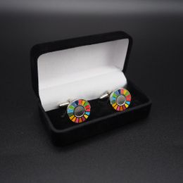 Pin's Passion-Velours-gift-box-Zwart-Manchetknopen