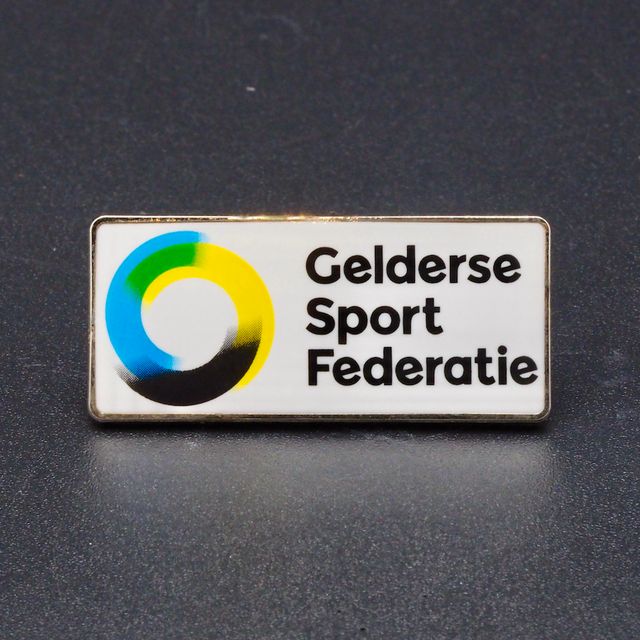 Gelderse Sport Federatie, Rechthoek met Logo in Pad-print