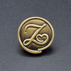 't Zusje Logo op Pins in Antiek Goud verguldsel