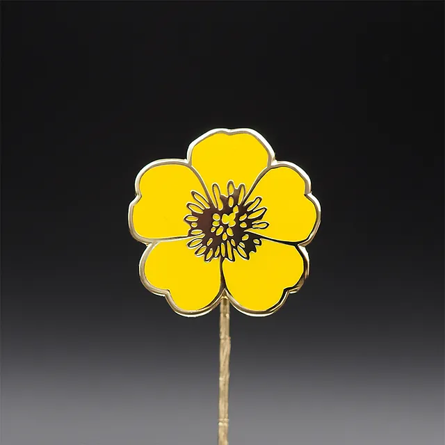 Boterbloem Speld, Pins in outline vorm