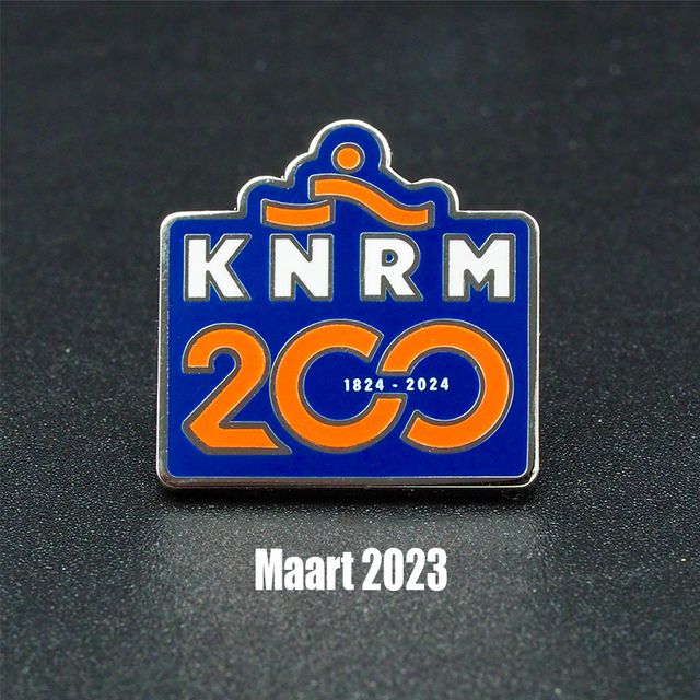 Pins KNRM 200 Jaar - Logo Pins in Koper Warm Geëmailleerde kwaliteit met Pad-print techniek