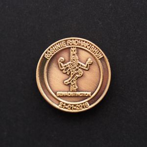 Pin's-Passion-Antiek-Roodkoper-Verguldsel
