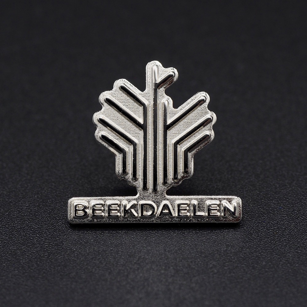 Gemeente-Beekdaelen-Koperen-pins-2D-reliëf-zilver-verguldsel-sand-blast-outline-Pin's Passion