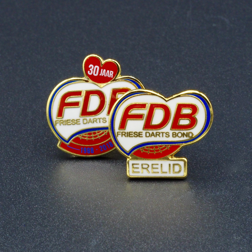 FDB Friese Dart Bond Pins in Outline