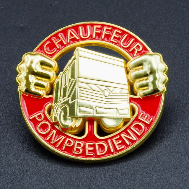 Brandweer Chauffeur Pompbediende Vrachtwagen Pins