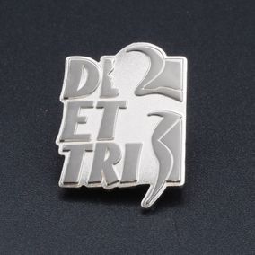 DI-ET-TRI - Koper 2-D Reliëf Pins met Sandblast