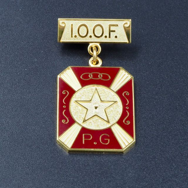 Draag Insigne Odd Fellows met onderhanger PG