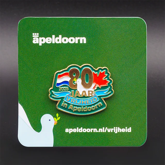Pin's Passion - 80 Jaar vrijheid Apeldoorn Pins op gift card
