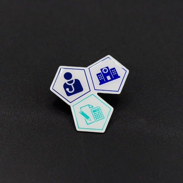 Pin's Passion-Arts-en-Organisatie-Outline-Zijdeglans-Filmprint-Pins