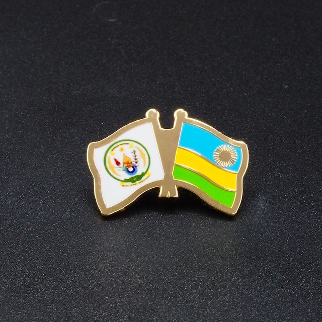 Pin's Passion-Ambassade-Rwanda-Koper-Warm-Geëmailleerde-Pins-CMYK-Print