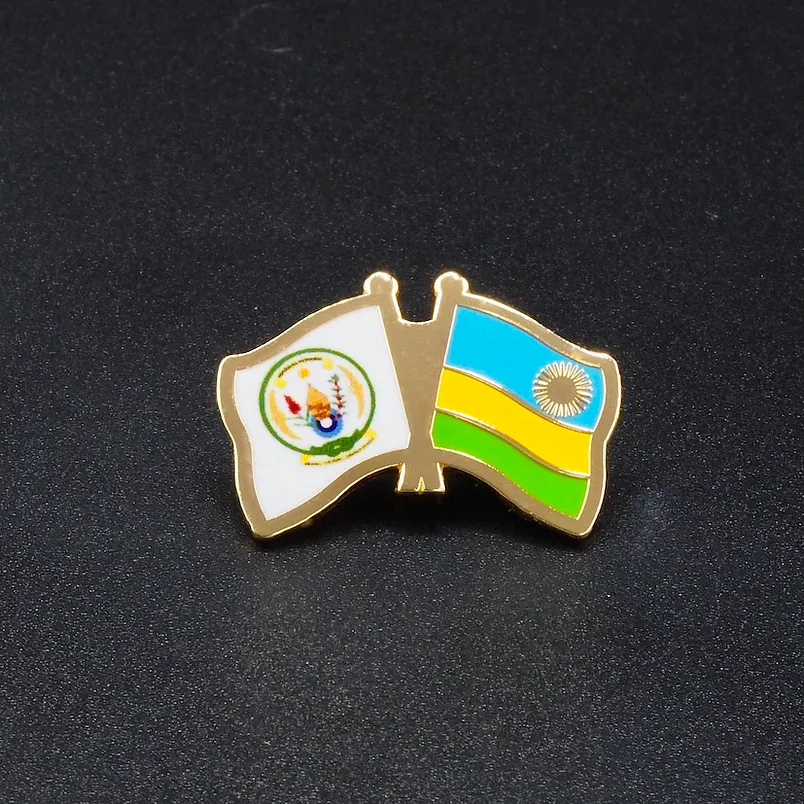 Pin's Passion-Ambassade-Rwanda-Koper-Warm-Geëmailleerde-Pins-CMYK-Print