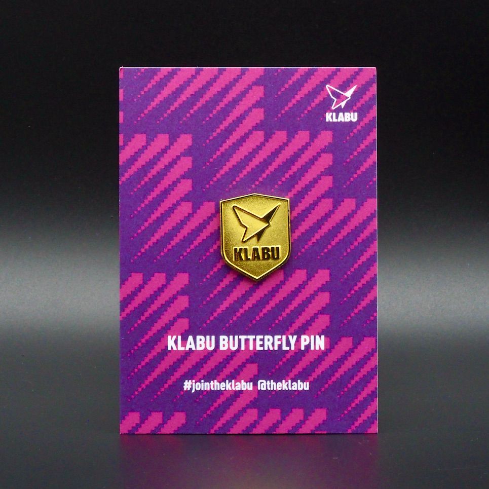 Klabu Butterfly Pins op gift card