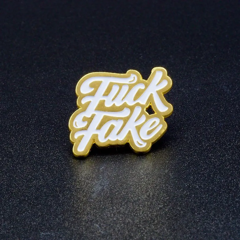 Pin's Passion-Fuck-Fake-Koper-Koud-Gestempelde-Pins