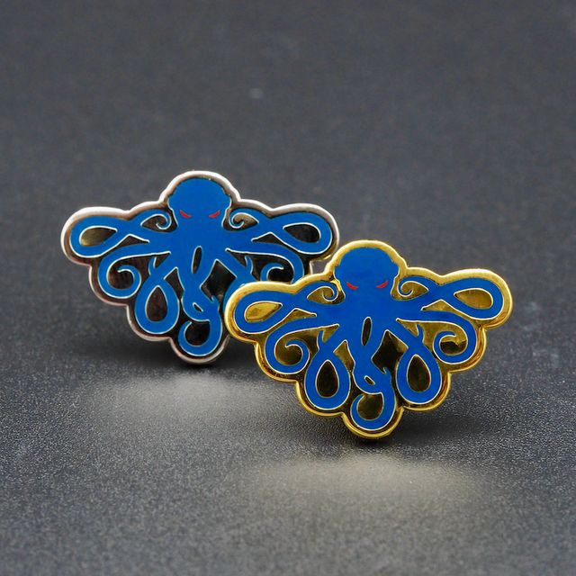 Pins Octopus in Outline Rugby Club Octopus Uden