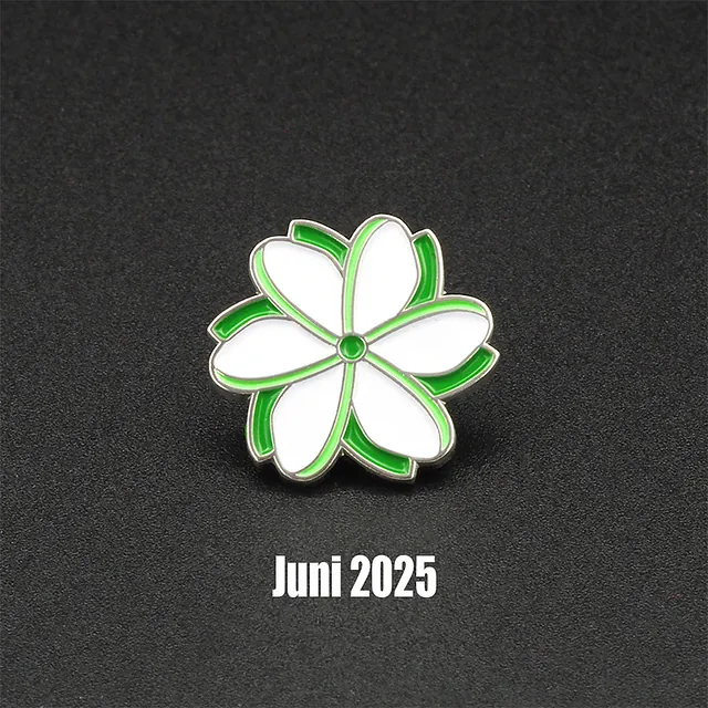 Melati Speldje in Groen wit, Kleuren van Rotterdam - Logo Pins