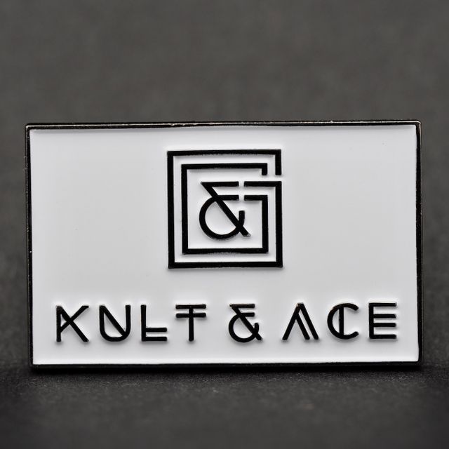 KULT&ACE Pins, Rechthoek met Logo