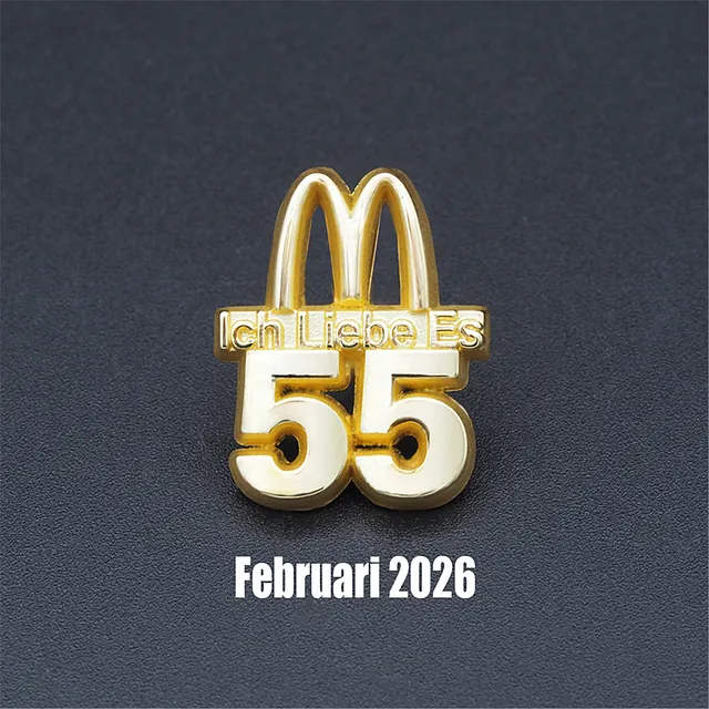 McDonald's Logo Pins, Ich Liebe es 55 Jaar McDonald's Duitsland Speldje 