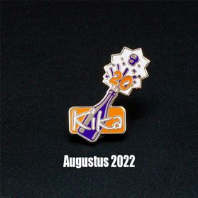 20 Jaar KiKa Pins, KiKa Logo met champagnefles