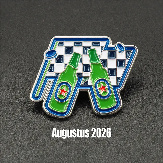 Heineken Pins - Logo speldje - Heineken flesjes met racevlag