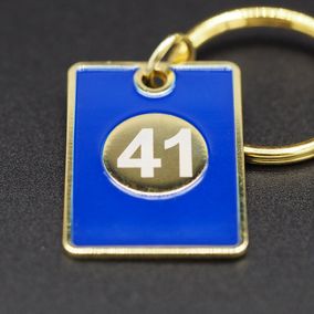 Maatwerk sleutelhangers huisnummer 41