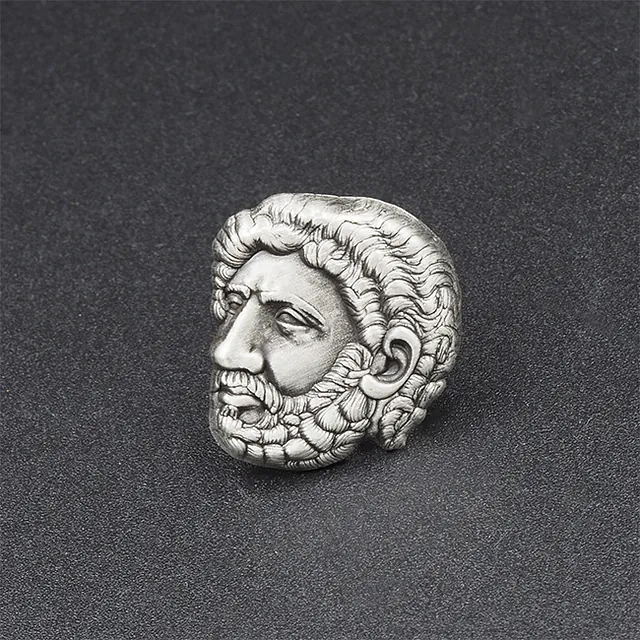 Gezicht Man in 3-D reliëf Pins