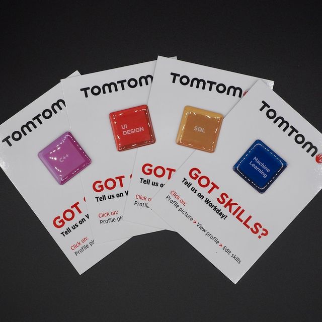 TomTom Got Skills? Pins op giftcard in 4 uitvoeringen