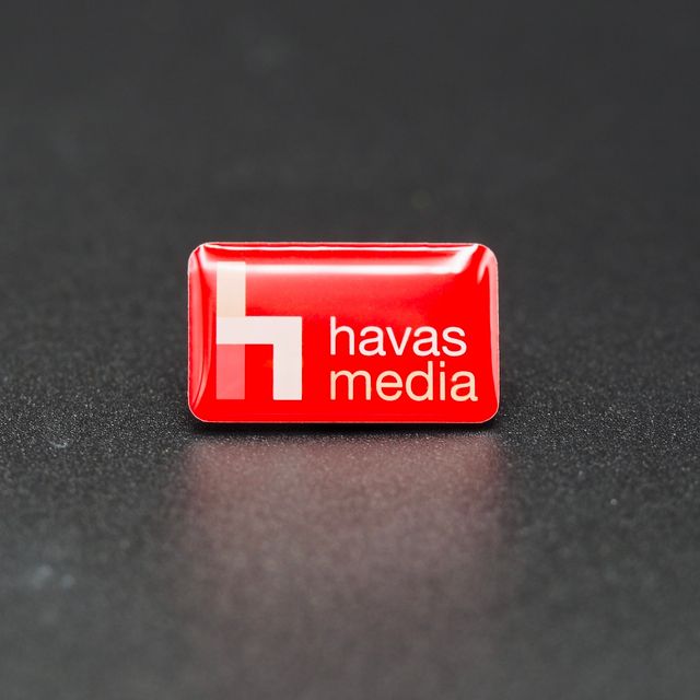 Pin's Passion-Havas-Media-Rechthoek-Zijdeglans-Filmprint-Pins