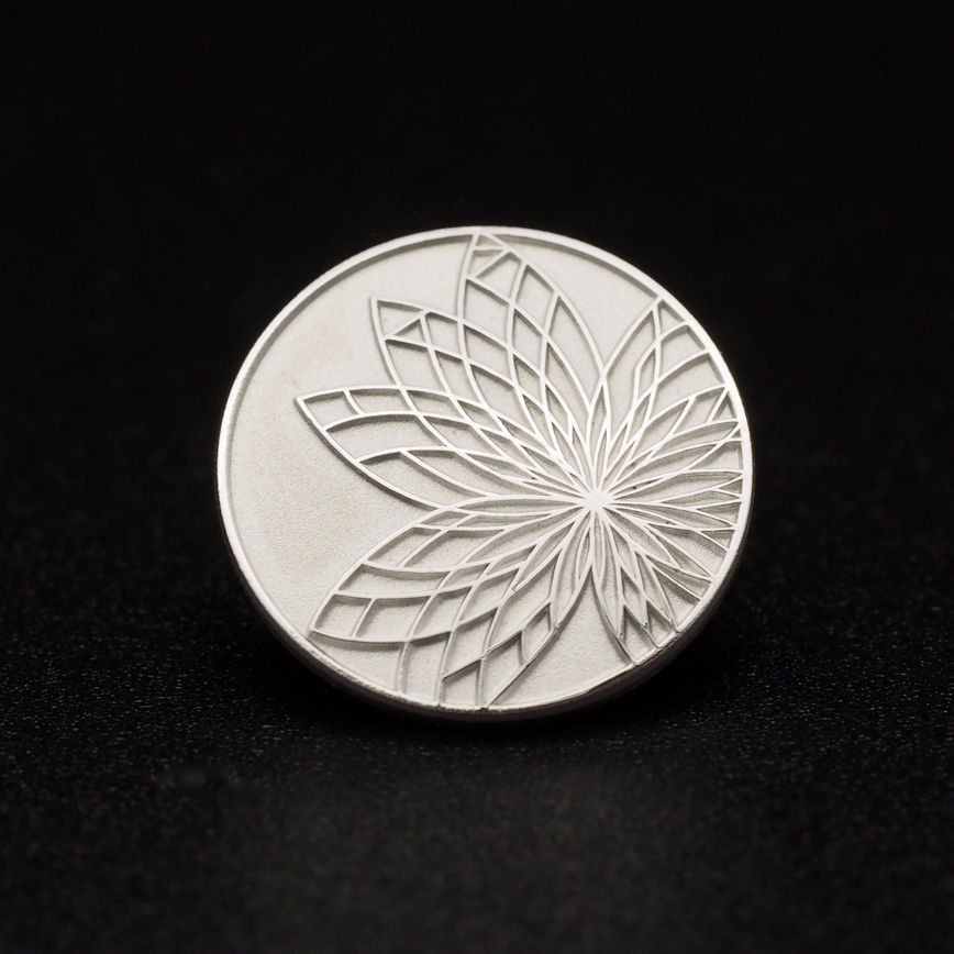 Pin's Passion-Sterling-Zilver-Speld-S925-Rond