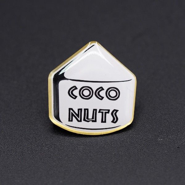 Pin's Passion-Coconuts-Outline-Zijdeglans-Filmprint-Pins