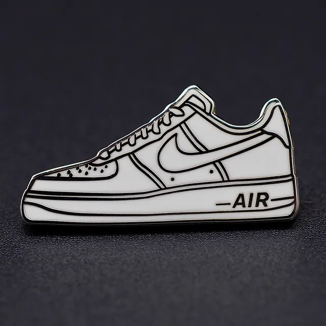 Pin's Passion, Nike Air Force one Pins in zilver vergudlsel