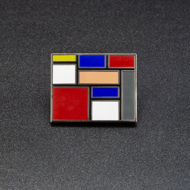 Theo van Doesburg Schilderij Pins, Speld met kleurvlakken - Nieuwe Instituut Rotterdam