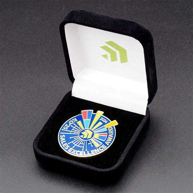 Pins in Velours gift box maatwerk enkele Speld